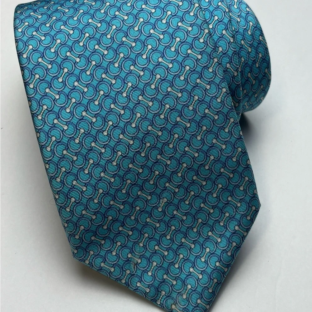 Brooks Brothers Blue‎ chain link silk Men's Tie